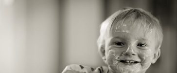 kid eating probiotics