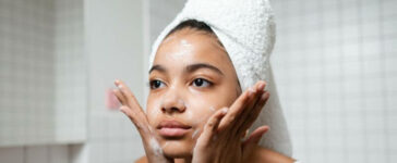 Skincare routine for women
