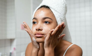 Skincare routine for women