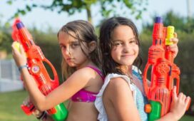 kids playing with gun