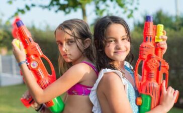 kids playing with gun