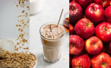 Oats apple smoothie