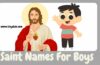 Saint Names For Boys