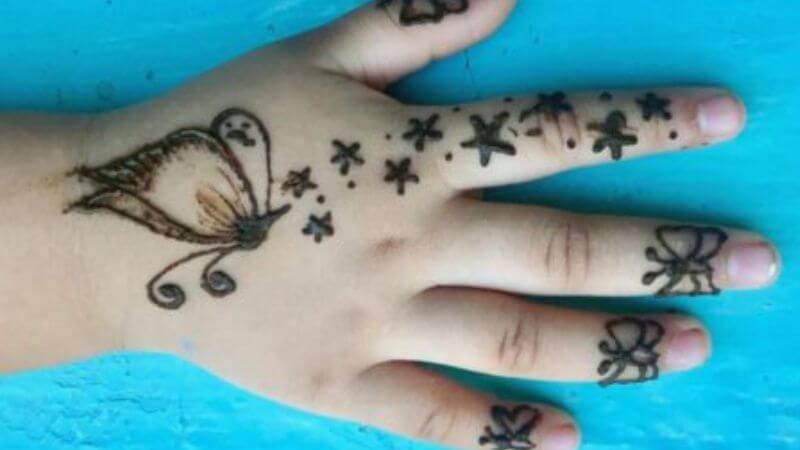 butterfly mehendi