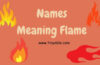 names that mean flame