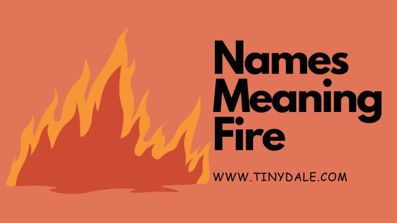 names that mean fire