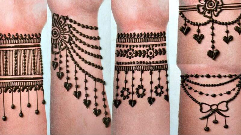 bracelet style mehendi