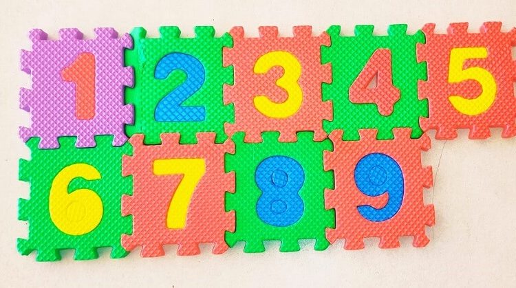 Number Foam Mat