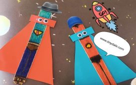 Superhero Popsicles craft ideas - tinydale